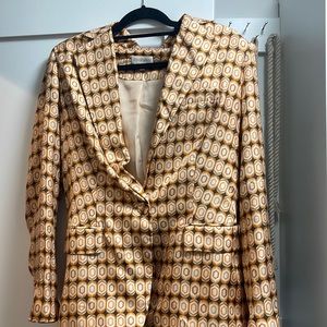 Ronny kobo silk blazer